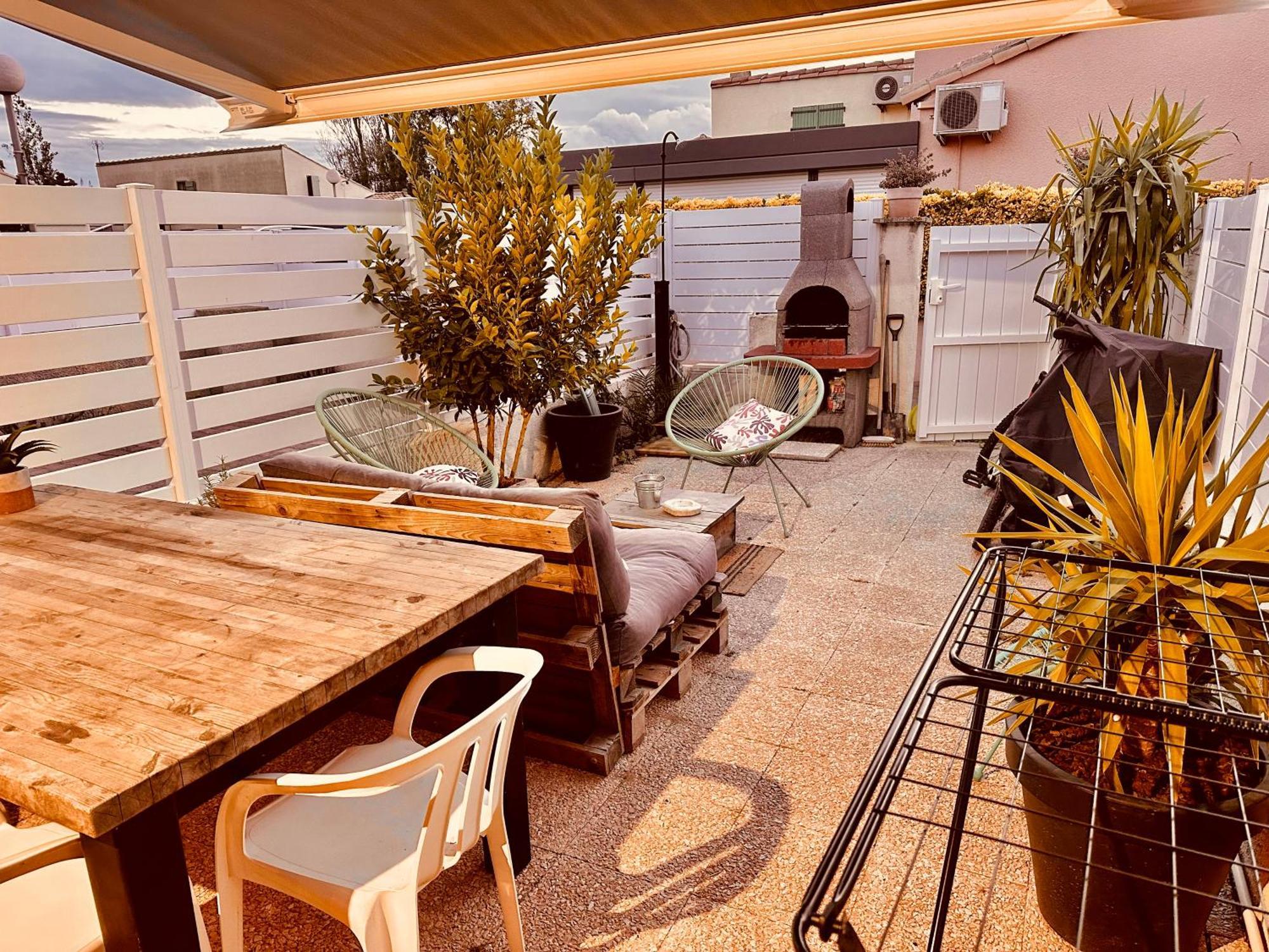 Residence Le Sunset Marseillan-Plage, Entre Mer Et Lagune De Thau, Etape Velo, Famille, Couple, Vrp, Toutou Admis, Jardin, Parking Prive Gratuit, Velos, Clim, Wifi Fibre Gratuite, Commodites, Plage Et Piste Cyclable A Proximite, 6 Couchages Nous Cont Buitenkant foto