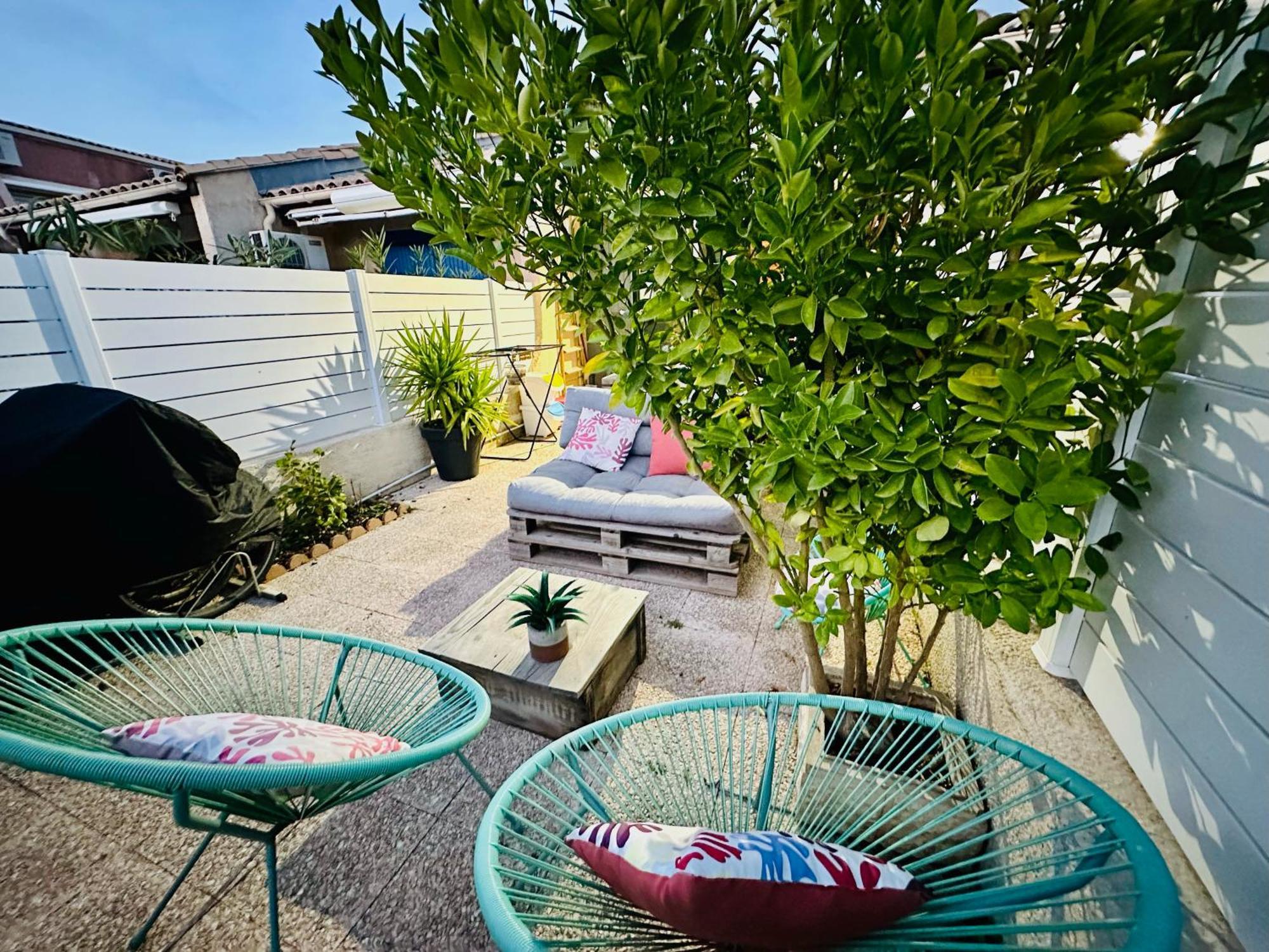 Residence Le Sunset Marseillan-Plage, Entre Mer Et Lagune De Thau, Etape Velo, Famille, Couple, Vrp, Toutou Admis, Jardin, Parking Prive Gratuit, Velos, Clim, Wifi Fibre Gratuite, Commodites, Plage Et Piste Cyclable A Proximite, 6 Couchages Nous Cont Buitenkant foto